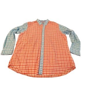 Saddlebred Vintage Oxford Button Down Size XXL Beautiful‎ crisp pastel colors